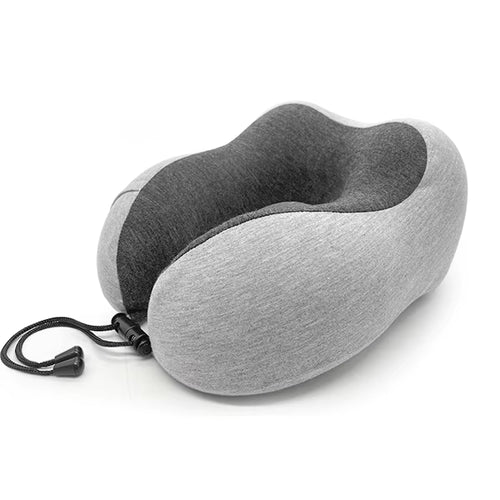 U-Shape Travel Pillow Memory Foam Car and Airplane Accessory Comfortable Neck Support for On-The-Go Relaxation