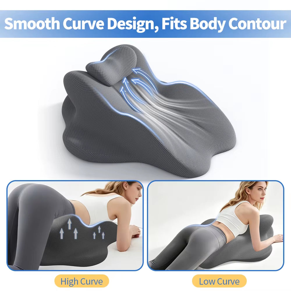 Ergonomic High-Density Memory Foam Pillow for Adults Cushion Toys for Couples Sex Pillow Wedge Bed Triangle Nursing Hotels