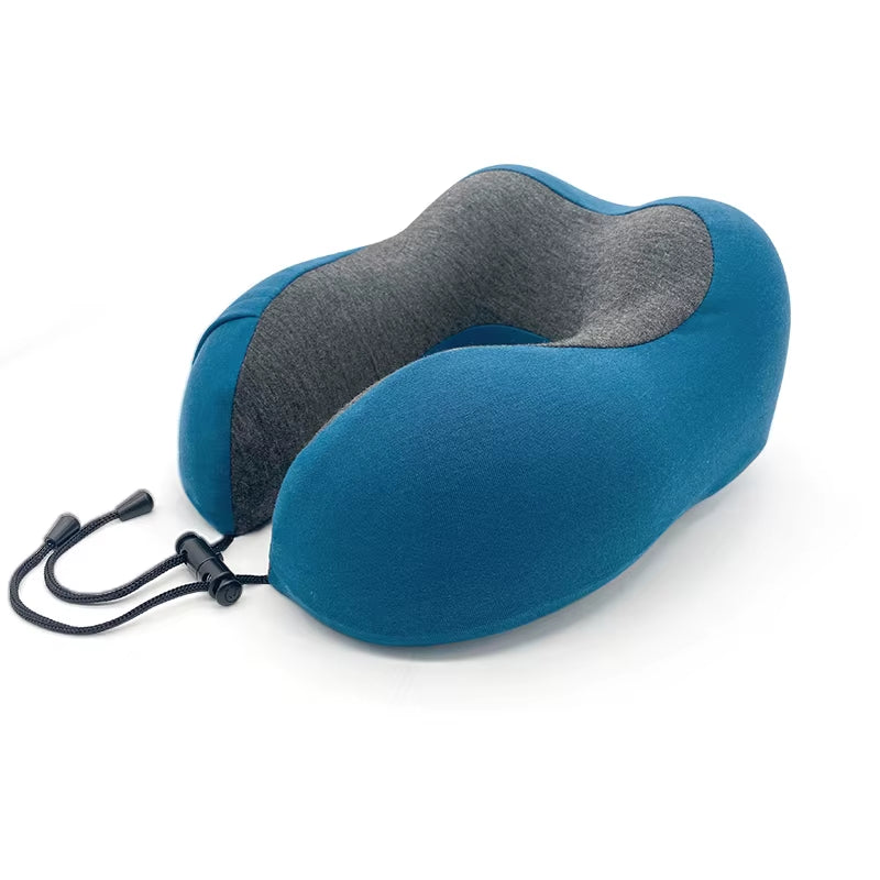 U-Shape Travel Pillow Memory Foam Car and Airplane Accessory Comfortable Neck Support for On-The-Go Relaxation