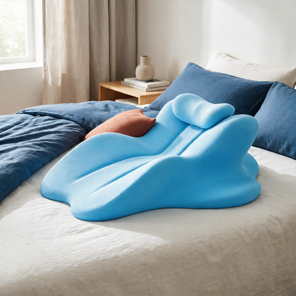 Coussin de positionnement Statura, coloris bleu ciel